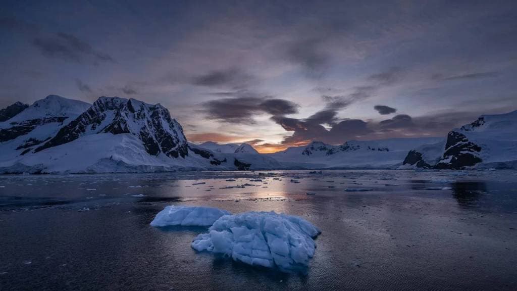 انخفاض مساحة جليد القارة القطبية الجنوبية إثر التغير المناخي