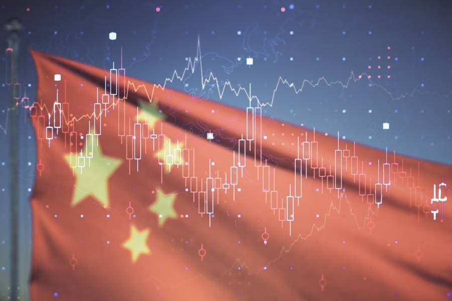 علم الصين ومؤشرات للتعبير عن تعافي الاقتصاد الصيني