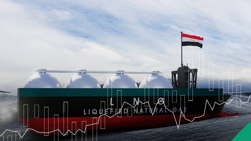 استئناف مصر تصدير الغاز المسال.