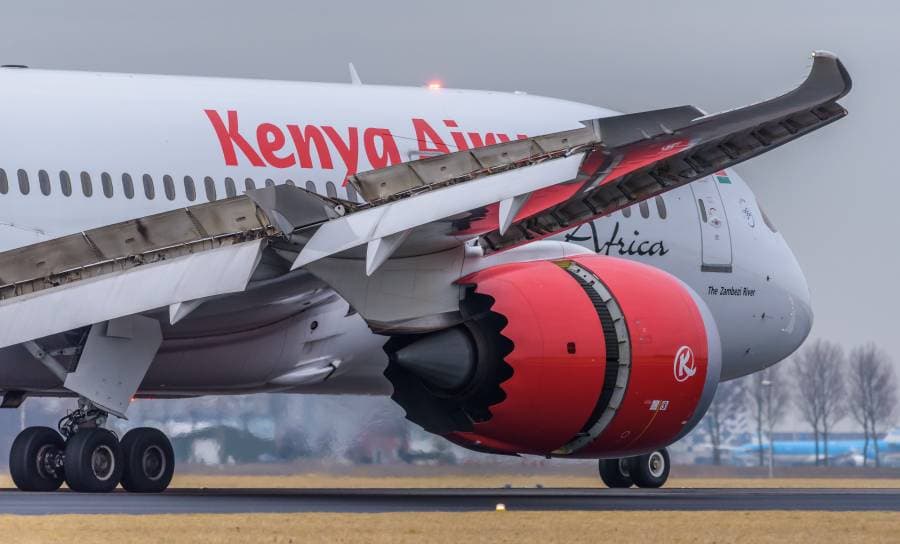 نمو الأرباح التشغيلية للخطوط الجوية الكينية في 2023 بنسبة 287 في المئة. (شتر ستوك)