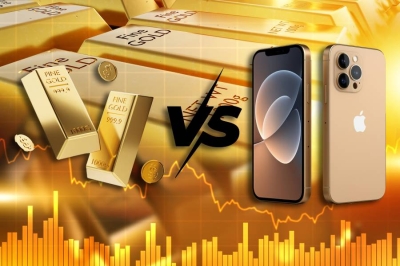 سعر أوقية الذهب وهاتف آيفون.. هل يتنافس الهاتف الأنيق مع المعدن الثمين؟
