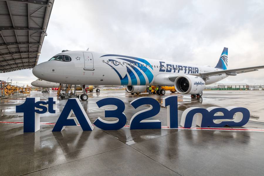 «مصر للطيران» تتسلم أول طائرة «إيرباص A321neo» في إفريقيا